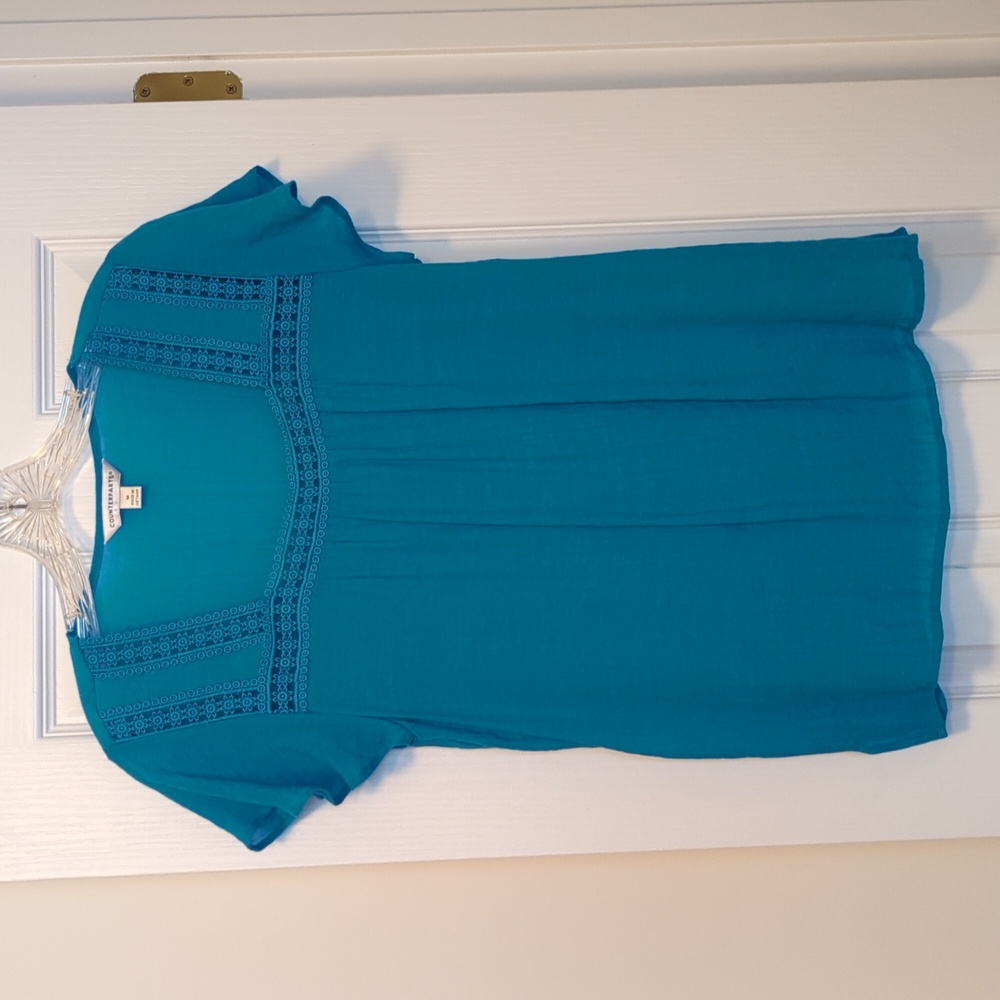 Counterparts Teal Blouse - Size M